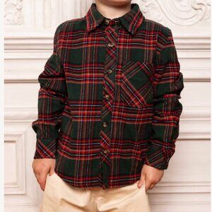 Boys John Shirt in Evergreen Plaid | Ivy City Co